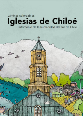 Laminas coloreables Iglesias de Chiloé