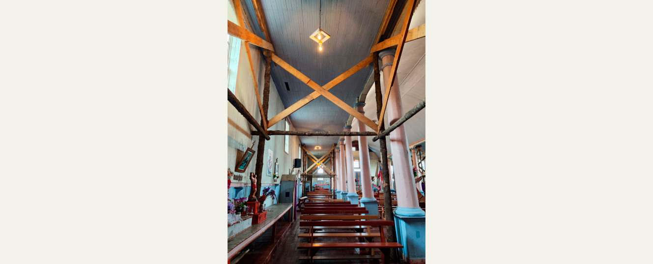 reparación iglesia de detif cahuach