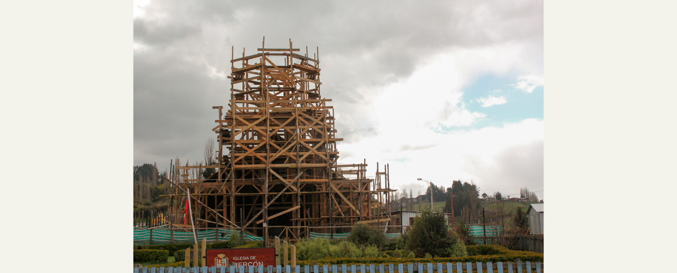 reparación iglesia de Nercón